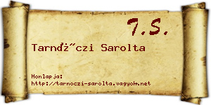 Tarnóczi Sarolta névjegykártya